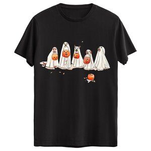 Halloween Dog Funny Unisex Graphic Holiday T-Shirt 108
